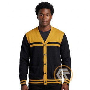 Cardigan décontracté personnalisé en acrylique brodé Alpha, haute qualité, respirant, pour hommes de fraternité grecque Phi, automne, pour sororités - Product Image 3