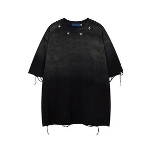 เสื้อเชิ้ตผู้ชายทรงโอเวอร์ไซส์ ผ้าฝ้าย ทรงหลวม ติดกระดุม สไตล์ลำลอง สตรีทแวร์ แขนสั้น สวมใส่สบายๆ สำหรับทุกวัน - Product Image 1