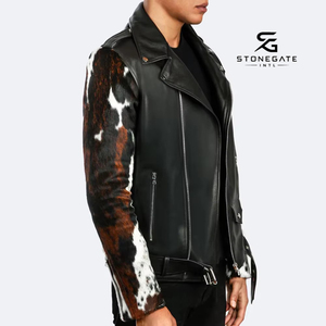 Manteau de voyage en cuir pleine fleur naturel pour homme avec poches discrètes et construction sur mesure, fabrication OEM 2026 - Product Image 1