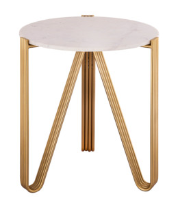 Contemporary Circular <b>Sofa</b> <b>Side</b> <b>Table</b> Double Layer Nightstand with Tray Metal and Wood Composite <b>Side</b> <b>Table</b> for Home Office - Product Image 4