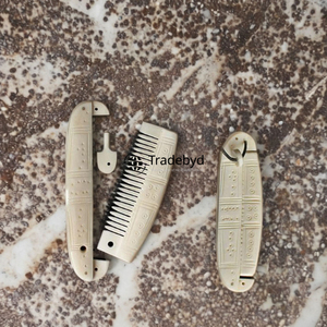 Peine para el Cabello de Hueso Elegante Tradebyd, Herramienta Profesional Hecha a Mano para Peinar el Cabello, Accesorio de Belleza Natural Premium - Product Image 3