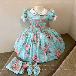 Hand Embroidered Dresses for Girls - 100% Cotton, Floral Design