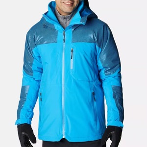 Chaqueta de Snowboard para Hombre en Oferta, con Contraste de Color, Impermeable, Transpirable, Cálida, con Múltiples Bolsillos, Cuello Alto y Diseño de Dibujos Animados en la Parte Delantera - Product Image 1