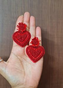 ต่างหูปักลายประดับลูกปัด งานฝีมือโอริออน ดีไซน์สีสันสดใส น้ำหนักเบา เครื่องประดับแฟชั่นสำหรับผู้หญิง ของขวัญสำหรับงานปาร์ตี้ - Product Image 6