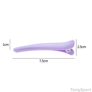 Meilleures ventes de pinces à cheveux pour femmes en plastique multi-usages antidérapantes avec options multicolores pour salon de beauté - Product Image 5