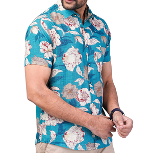 Chemise décontractée pour homme à manches longues, coupe classique, 100% coton, respirante, légère, pour la plage, les vacances, l'été - Product Image 2