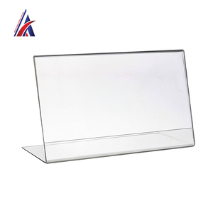 Malaysia Top Seller <b>Mini</b> Acrylic L Shape Stand Landscape A6 Price Tag Holder Menu Card Frame <b>Desk</b> Display OEM Good Manufacturer - Product Image 2