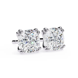 Pendientes de Diamantes Moissanite con Corte Cojín de 6x6 mm, 2.2 CTW, Plata de Ley 925, Joyería de Lujo para Mujer, Regalo - Product Image 2