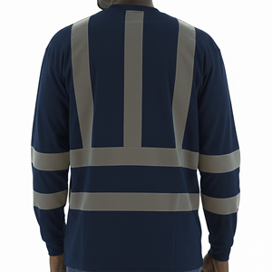 Breathable Safety <b>Work</b> Outfit-Yellow Reflective Shirt and <b>Overalls</b> 2026 New Arrival Wholesale Ready to Ship <b>Men's</b> High Vis - Product Image 3