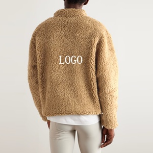 Sudadera Unisex Sherpa con Cierre de Cremallera, Cuello Camisero, Logotipo Personalizado, Felpa Suave, Cálida para Invierno, Poliéster/Algodón, Lavado Ácido - Product Image 2