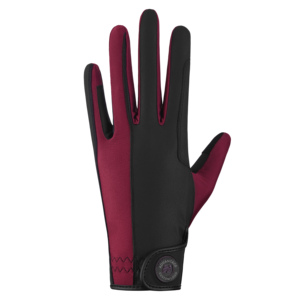 Double layered synthetic Riding Horse Riding <b>Glove</b> <b>Touchscreen</b> Friendly Fingers Breathable Junior & Adult Sizes Quick Dry Fabric - Product Image 3