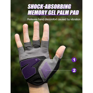 Gants de musculation personnalisés en tissu Spandex doux, gants de fitness pour l'entraînement, ajustement parfait pour les mains, nouveau design, vente directe d'usine - Product Image 4