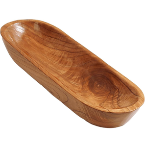 Bol à pâte en bois d'acacia, décoration rustique de style farmhouse, idéal pour servir les aliments ou offrir en cadeau - Product Image 4