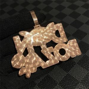 Collar con Colgante de Diamante Natural de Corte Brillante Redondo, Estilo Hip Hop, con Certificado IGI, de Oro Sólido de 18K, Unisex, para Uso Diario - Product Image 2
