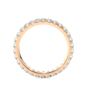 Anillo de Diamantes Naturales de 1.04CT con Certificación IGI y Claridad VS1, Oro Sólido de 18K, con 30 Piedras de Diamantes, para Venta y Exportación - Product Image 2