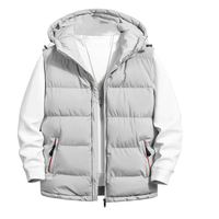 Dernière conception, veste matelassée légère et chaude pour homme avec logo personnalisé, idéale pour l'automne et l'hiver, isolée et résistante à l'eau, tendance