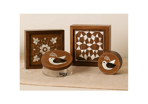 Boîte de Luxe en Bois d'Acacia Arabe avec Couvercle en Acrylique à Motifs Islamiques – Coffret Cadeau Premium pour le Ramadan, Idéal pour Rangement de Dattes, Fruits Secs et Bonbons - Product Image 5