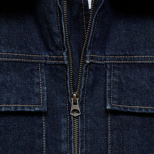 เสื้อโค้ทเดนิมผู้ชายสไตล์วินเทจคลาสสิกพร้อมซับในผ้าฟลีซที่สวมใส่สบาย - Product Image 5
