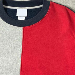 <b>Men</b> Color Blocking Crewneck Sweatshirt Regular Fit Knitted Cotton <b>Pullover</b> With Pocket Casual Autumn Style - Product Image 6