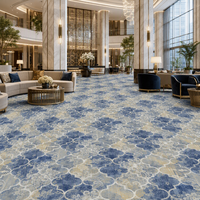 Tapis d'hôtel moderne tufté antidérapant en polyester imprimé, fourni par l'usine pour hall d'hôtel, chambre d'hôtes et couloir