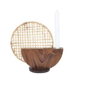 Nuevo Diseño Decorativo, Elegante Portavelas de Madera, Portavelas con Acabado en Nogal Personalizado, Superventas - Product Image 3