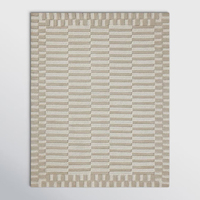DECORDEC Handgetufteter Teppich Neutral Beige Einfarbig Mid-Century Modern Design Premium Umweltfreundlich Rutschfest Dicker Flor Wohnzimmer