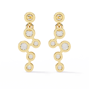 Pendientes Aries Jewel de Diseño Clásico con Diamante Cultivado en Laboratorio de Corte Redondo, Oro de 14K, Certificado IGI, Ideales para Regalo, Fiestas y Aniversarios - Product Image 2