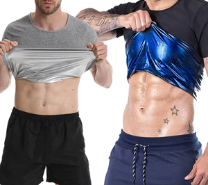 Men's Gray Short Sleeve Quick Dry Rash Guard Shirt Compression Top for <b>Surf</b> Diving BJJ MMA Gym Wear - Product Image 6