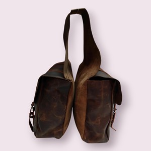 Bolsa de Sillín para Caballo Estilo Western, de Cuero Genuino, para Montar a Caballo, Accesorios Ecuestres |   Bolsa de Cuero para Silla de Montar de Estilo Western - Product Image 4
