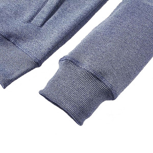 Sudaderas con capucha para hombre, cosidas a máquina, de tejido polar grueso, de alta calidad, de manga larga, con cremallera completa, para actividades al aire libre y para estar en casa. - Product Image 5
