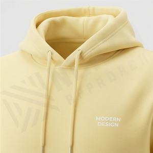 Custom Logo Blank <b>Oversized</b> High Quality 100% Cotton <b>Hoodies</b> Sets Hooded Heavyweight Pullover Casual Two Piece Men Tracksuits - Product Image 4