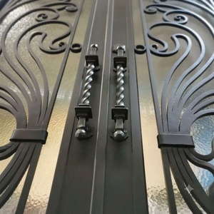 Royal Luxury Rust-resistant Wrought Iron Security Main Gate Intricate Pattern Powder-Coated Finish Easy Assembly Modern Design - Product Image 4