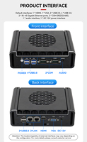 Mini PC Quad Core N150 N305 RS485 RS232 3G 4G LTE Sans Ventilateur Industriel Stock Intégré avec Double LAN Double COM Emplacement SIM I7 Intel 12
