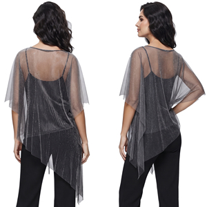 Robe cache-cœur en maille transparente pour femme, sans manches, très extensible, séchage rapide, sexy, pour la plage ou les soirées en boîte de nuit - Product Image 3