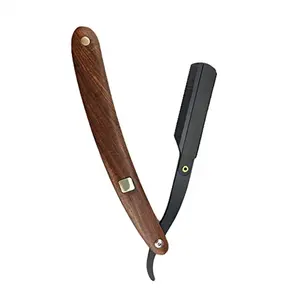 Free Sample Wholesale Supplier Straight Edge Barber Razor German Stainless Steel Razors For Men | Wooden Handle Barber Razor