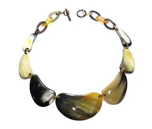 Collar con colgante de cuerno orgánico hecho a mano, diseño de patrón de moda, joyería religiosa, precio bajo, artículo de aniversario, ajuste de canal de India - Product Image 1