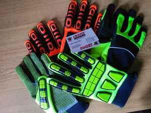 Gants anti-choc ISONZ Leather Zone TPR, modèle ISONZ-210-4, pour les travailleurs de l'industrie pétrolière et gazière - résistants aux coupures et aux chocs, 10 pouces - Product Image 4