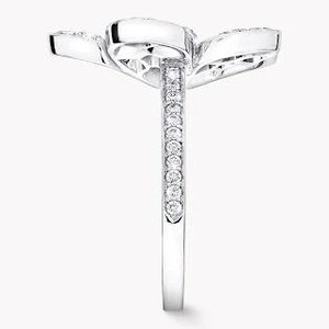 Anillo de Diamantes de Alta Gama con Forma de Flor – Elegante Joyería de Lujo para Mujer, Anillo de Diamantes con Diseño Floral de 5 Pétalos – Ideal para Bodas - Product Image 3