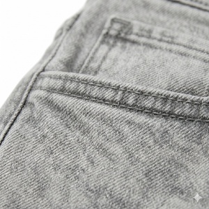 Custom Vintage Acid Wash Men's Denim <b>Shorts</b> Distressed Retro High Quality Streetwear Breathable Quick-Dry All-Season <b>Cargo</b> - Product Image 3