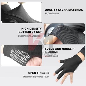 Guantes de Billar de Alto Rendimiento, Guantes de Snooker Antideslizantes, Tejido Elástico, Tacto Suave, Suministro al por Mayor OEM - Product Image 6