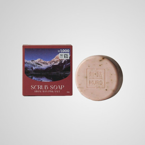 Jabón artesanal coreano K-Beauty Muro Himalaya con sal rosa exfoliante, aroma a peonía, hecho en Corea, para todo tipo de piel. - Product Image 6