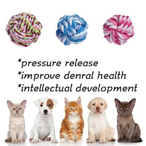 Juguete de Cuerda para Perros de Algodón de Primera Calidad, con Nudos, para Limpieza Dental y Entrenamiento, para Cachorros y Perros - Product Image 2