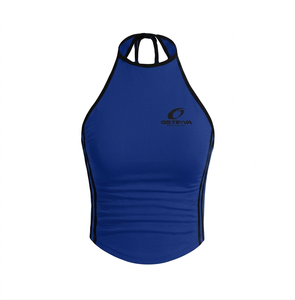 Débardeurs pour femmes en Spandex/Polyester tricoté, écologiques, taille personnalisée, coupe classique, sans manches, décontractés, pour l'été, vêtements de sport, à prix abordable - Product Image 1