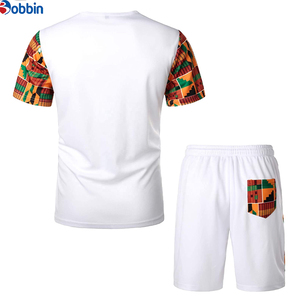 Conjunto Deportivo Informal Cómodo con Logotipo Personalizado, Conjunto de Pantalones Cortos para Hombre, Multicolor, 2 Piezas, Traje Deportivo para Verano y Otoño - Product Image 1