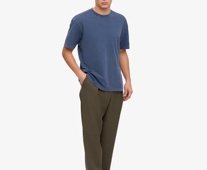 T-shirt pour homme le plus vendu, col rond, manches courtes, léger, séchage rapide, coupe ample, décontracté, pour l'été, couleur unie - Product Image 2