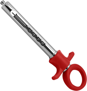 Jeringa Dental Automática Pasiva Premium - Mango de Plástico Rojo, Acero Inoxidable, Reutilizable, Jeringas de Anestesia Local Dental con Aspiración - Product Image 1