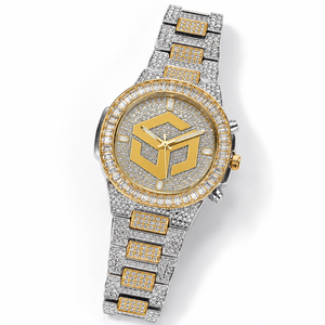 Reloj de Lujo con Incrustaciones de Diamantes Moissanite en Acero Inoxidable para Hombre y Mujer, Reloj de Pulsera Moderno - Product Image 2