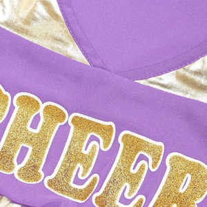 Vêtements d'entraînement de cheerleading pour femmes à bas prix, vente en gros, ensembles d'uniformes de cheerleader 100% polyester - Product Image 6