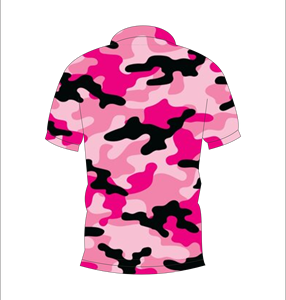 เสื้อโปโลลายพรางสีชมพูสำหรับผู้ชายแขนสั้นลำลองพิมพ์ลายเสื้อยืดกอล์ฟแฟชั่นฤดูร้อน - Product Image 2