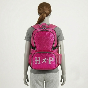Sac à dos scintillant pour équipe de cheerleading, personnalisé avec le nom, sac de sport brillant pour entraînement et compétition - Product Image 6